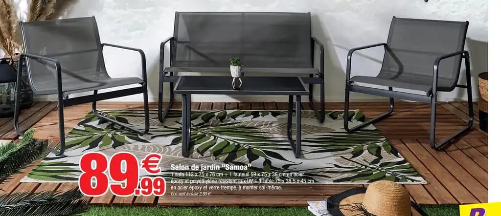 Salon de jardin "Samoa'