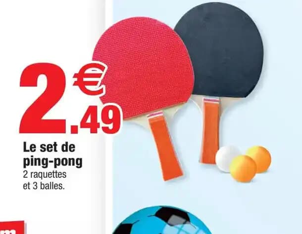 Le set de ping-pong
