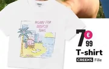 Creeks - t shirt fille