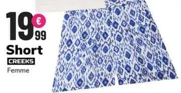 Creeks - short femme