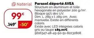 Avea - parasol deporte