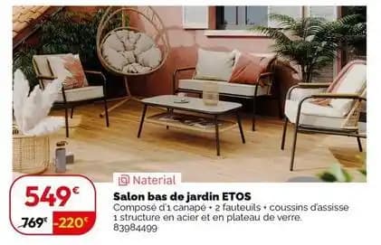 Etos - salon bas de jardin