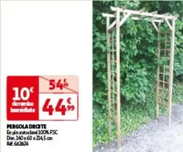 Pergola droite