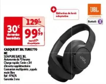 Jbl - casque bt tune770 nc