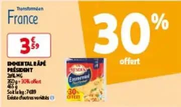 Président - emmental råpe