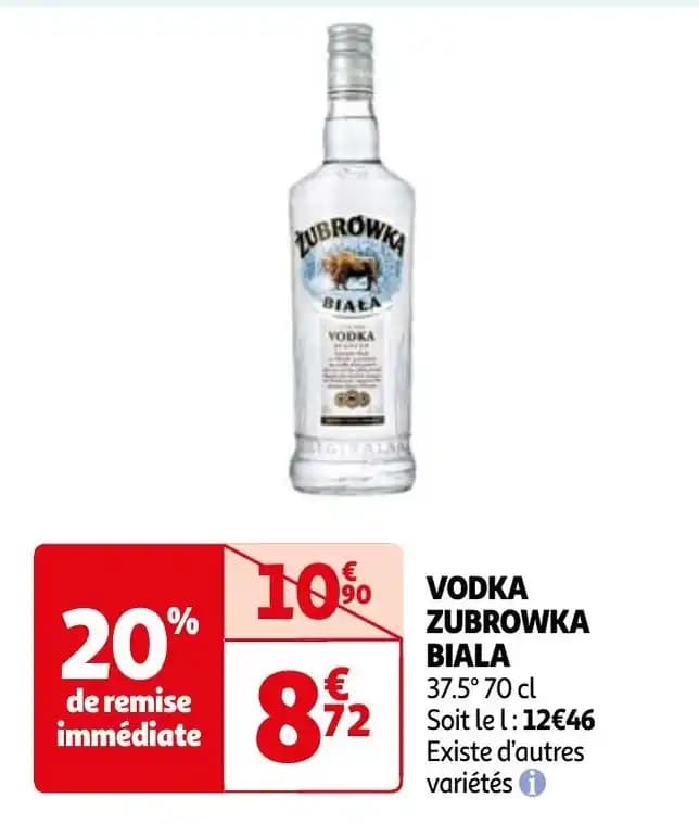VODKA ZUBROWKA BIALA