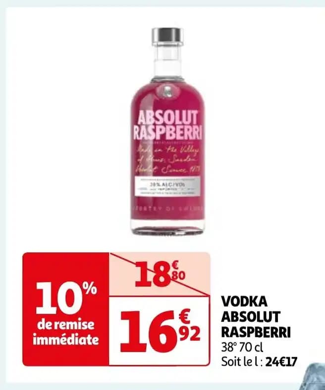 VODKA ABSOLUT RASPBERRI