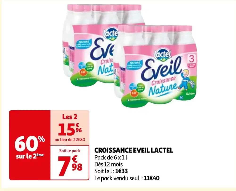 CROISSANCE EVEIL LACTEL