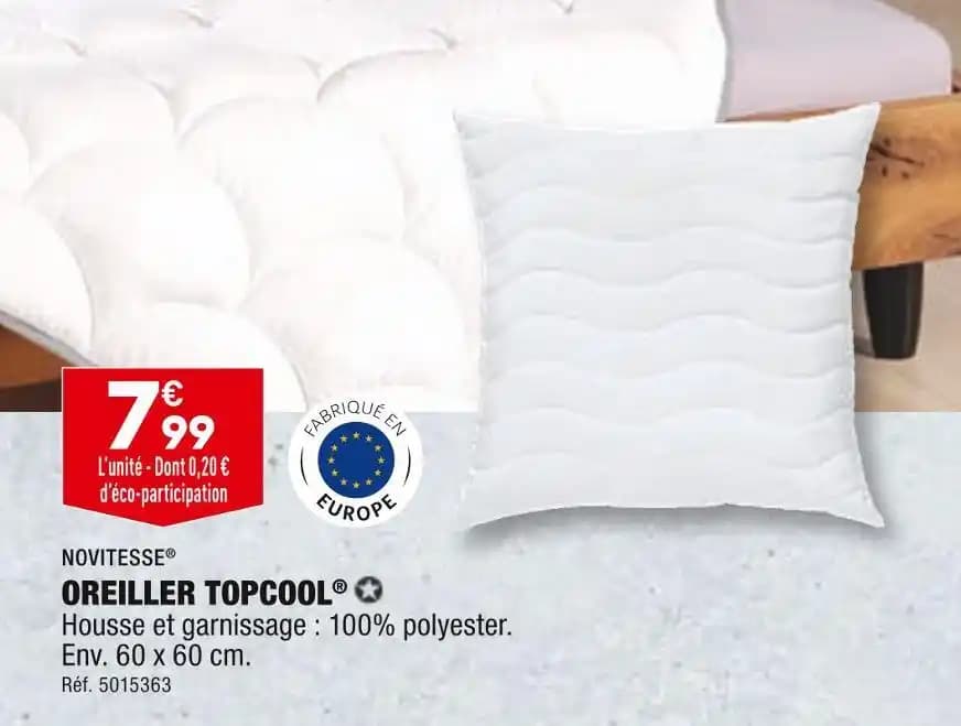 NOVITESSE OREILLER TOPCOOL