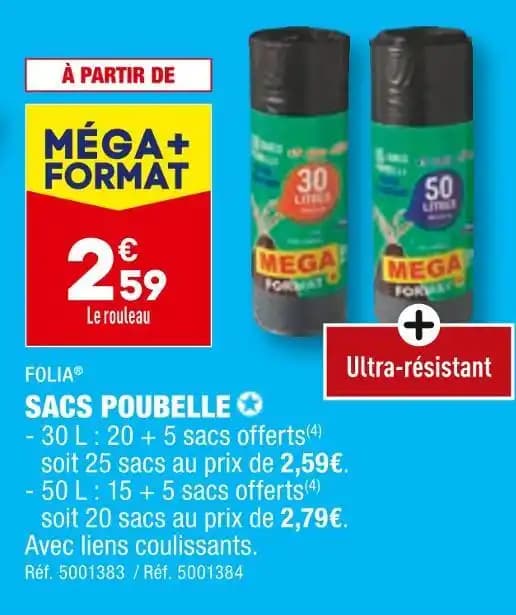 FOLIA SACS POUBELLE