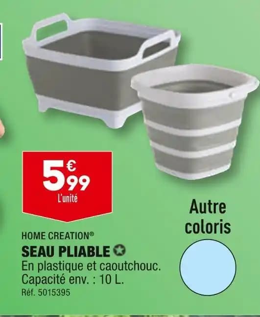 HOME CREATION SEAU PLIABLE