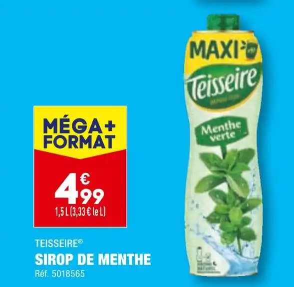 TEISSEIRE SIROP DE MENTHE