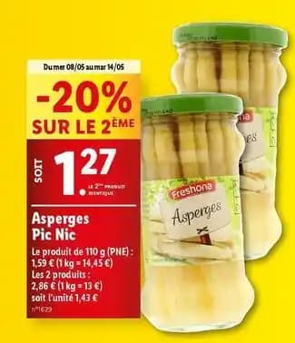 Freshona - asperges pic nic
