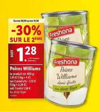 Freshona - poires williams