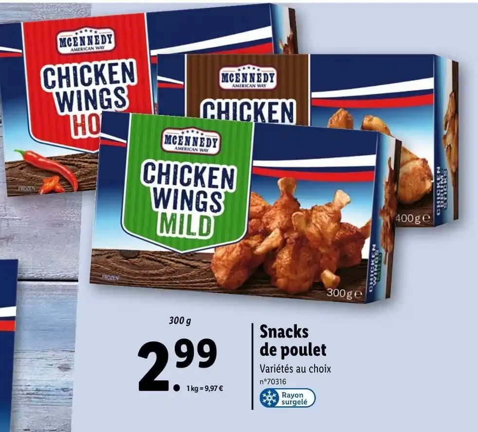 MCENNEDY Snacks de poulet