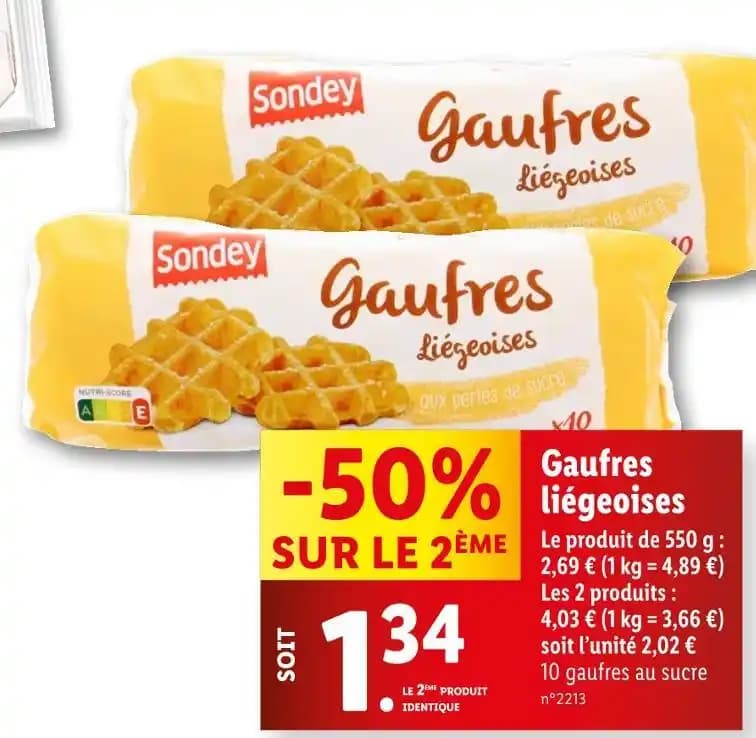 Sondey Gaufres liégeoises