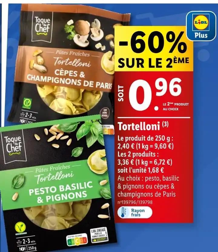 TOQUE DU CHEF Tortelloni