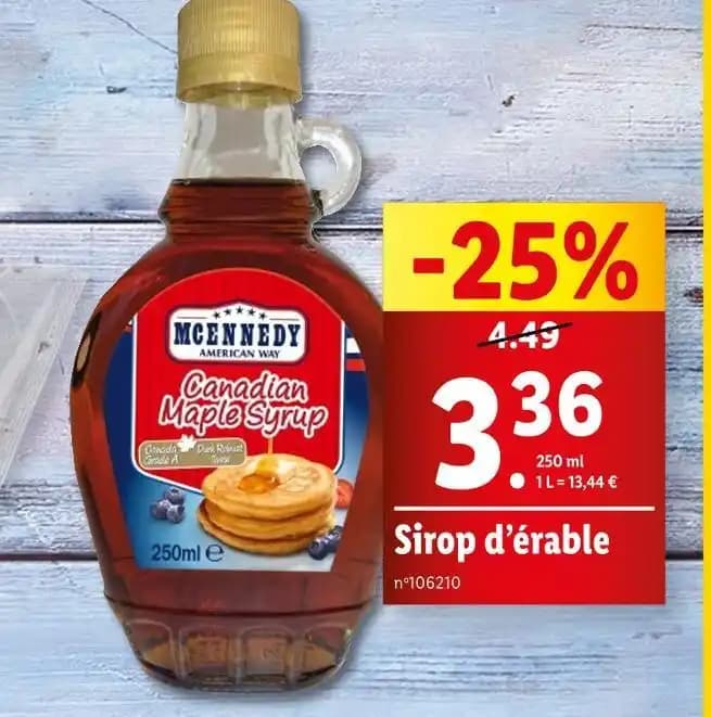 MCENNEDY Sirop d’érable