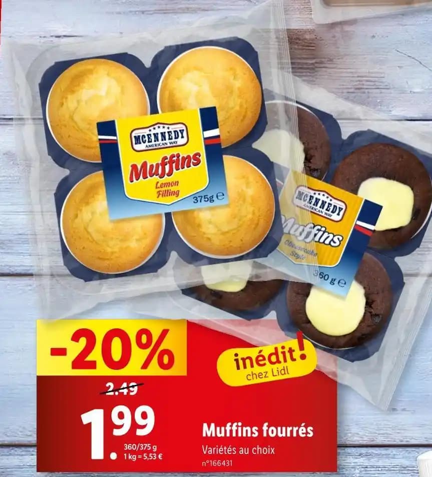MCENNEDY Muffins fourrés