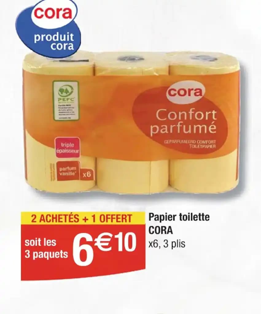 Papier toilette CORA