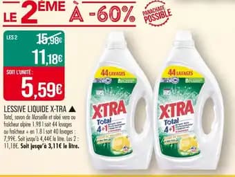 X-TRA LESSIVE LIQUIDE ▲