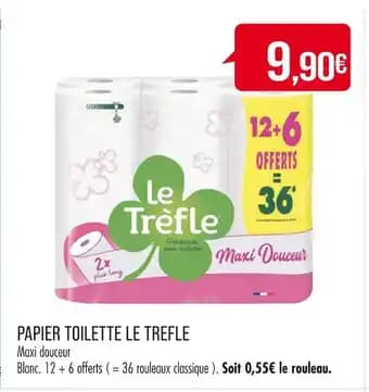 LE TREFLE PAPIER TOILETTE