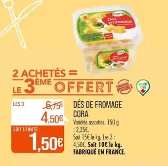 CORA DÉS DE FROMAGE