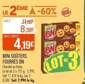 BN MINI GOÛTERS FOURRÉS