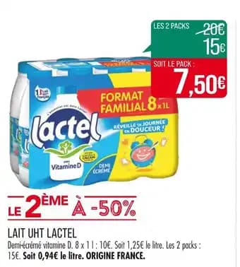 LACTEL LAIT UHT