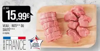 VEAU : ROTI OU SAUTÉ
