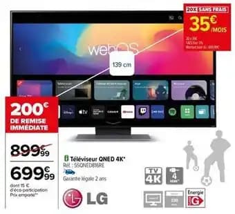 Lg - téléviseur qned 4k