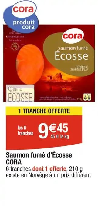 CORA Saumon fumé d’Écosse