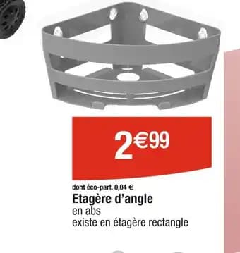 Etagère d’angle