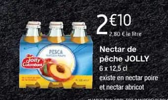 Nectar de pêche JOLLY