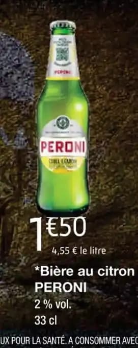 Bière au citron PERONI
