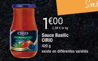 Sauce Basilic CIRIO