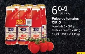 Pulpe de tomates CIRIO