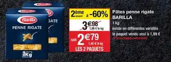 Pâtes penne rigate BARILLA