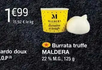 Burrata truffe MALDERA
