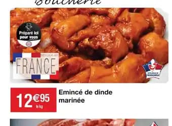 Emincé de dinde marinée