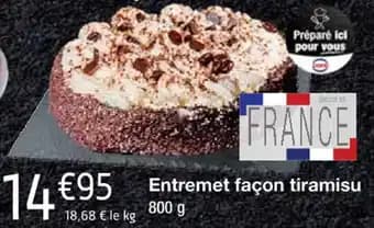 Entremet façon tiramisu