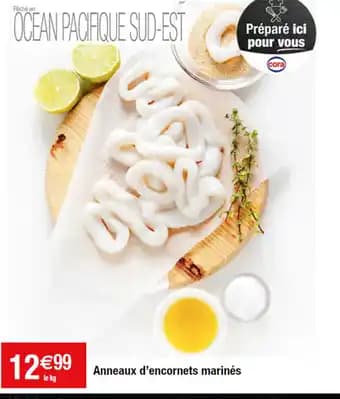 Anneaux d'encornets marinés