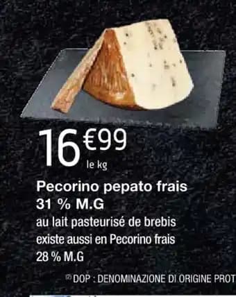 Pecorino pepato frais