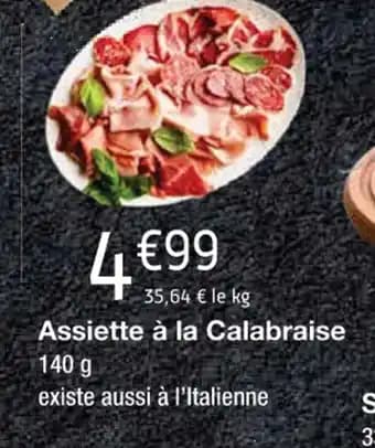 Assiette à la Calabraise