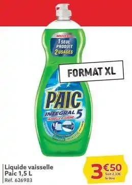 Paic - liquide vaisselle