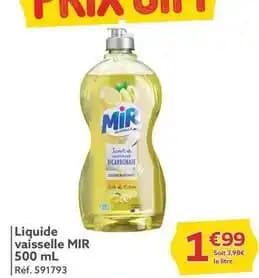 Mir - liquide vaisselle