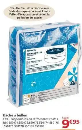 Aquaway - bache à bulles