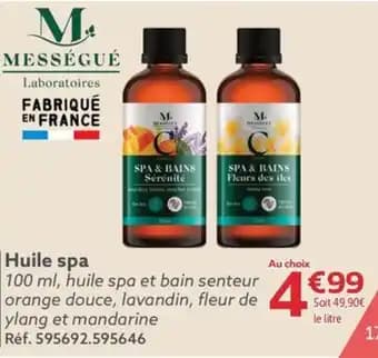 Huile spa