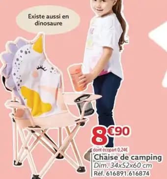 Chaise de camping