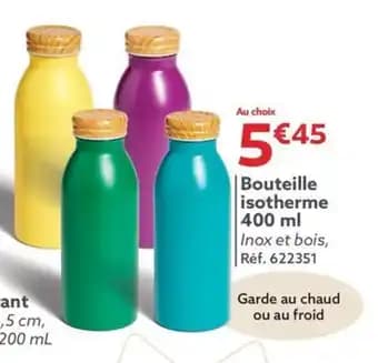 Bouteille isotherme 400 ml